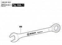 Bosch 1 600 A01 6LN Ring-Maulschlssel combination wrench Spare Parts